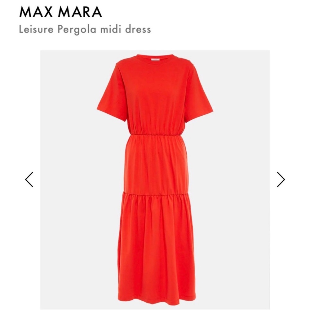 MaxMara Vibrant Red Midi/Maxi Dress